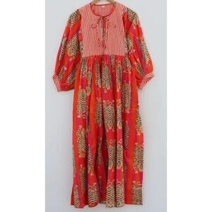 Fun midi Tiger print dress size Meduim